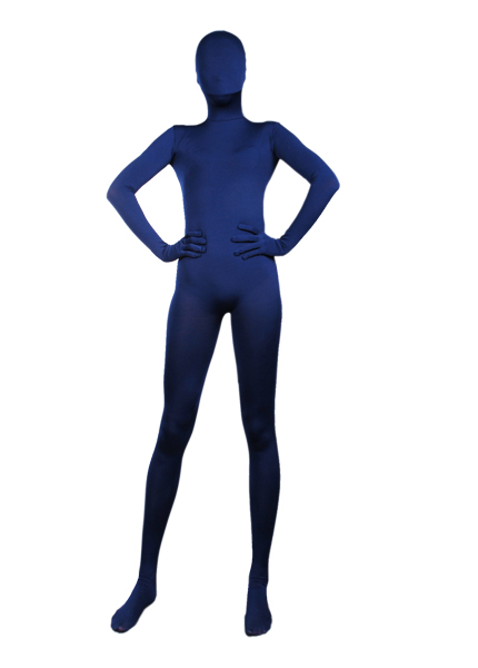 Dark Blue Lycra Spandex Zentai Suit